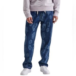 LIKE NEW Urban Outfitters BDG Printed Denim Pull On Ankle Jeans Joggers Pants M